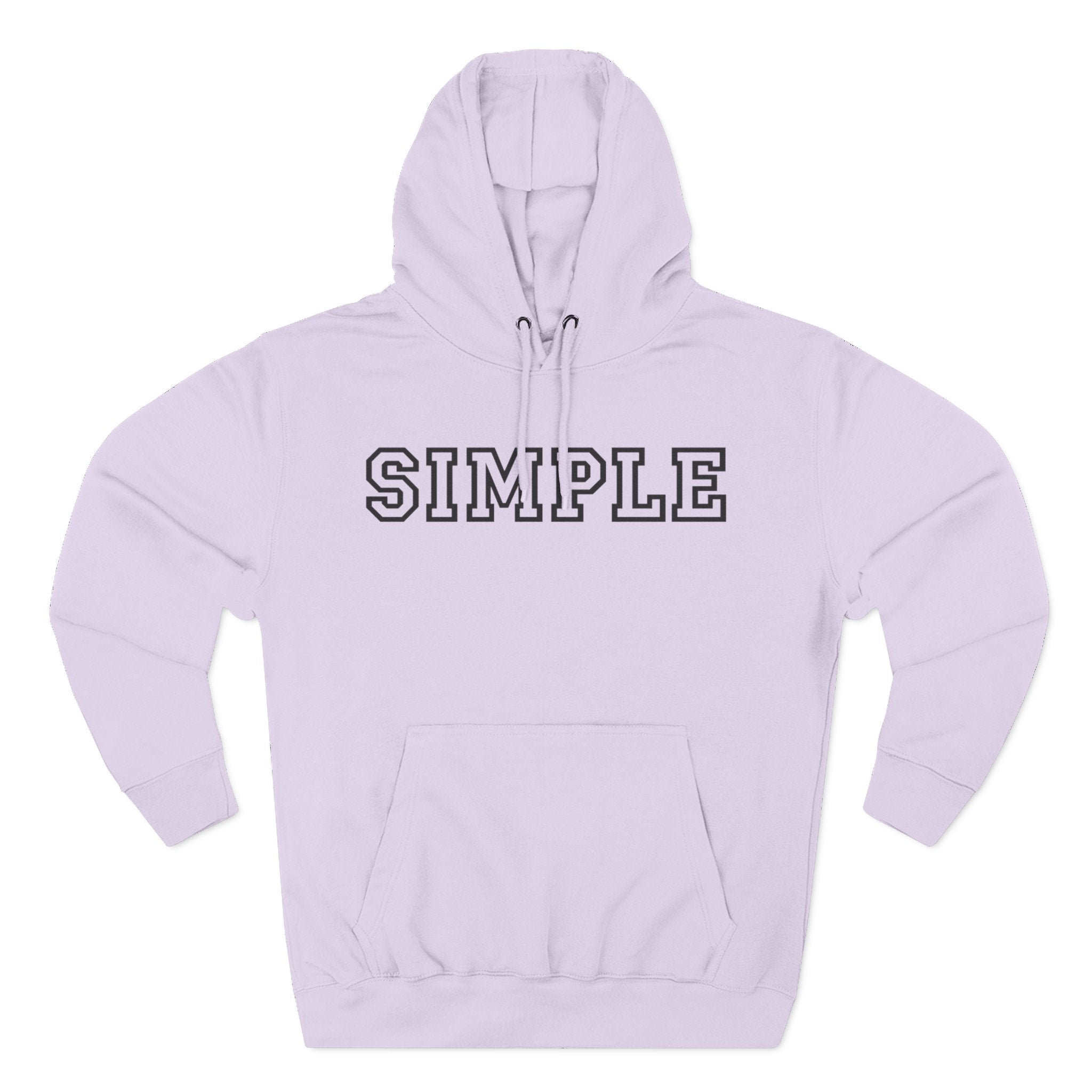 Simple print hoodie