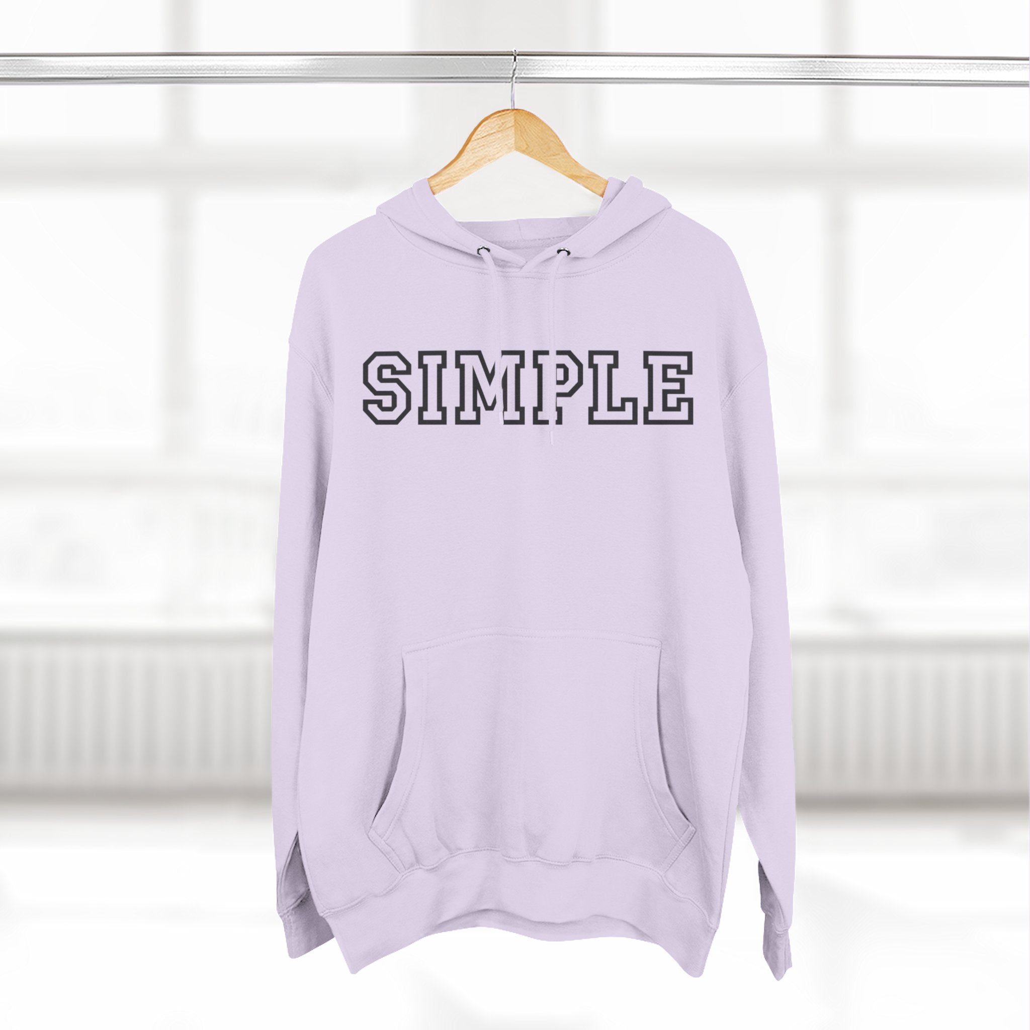 Simple print hoodie