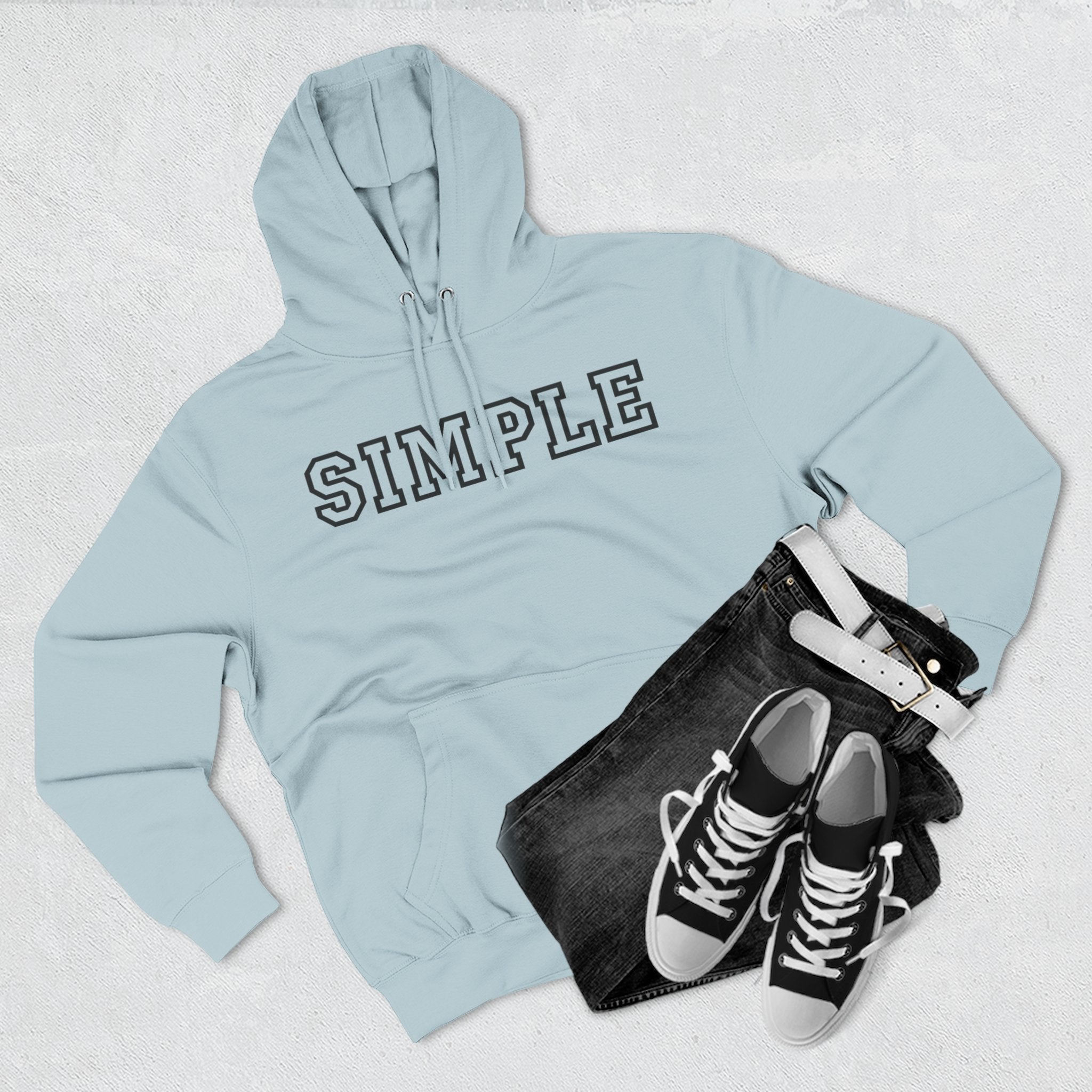 Simple print hoodie
