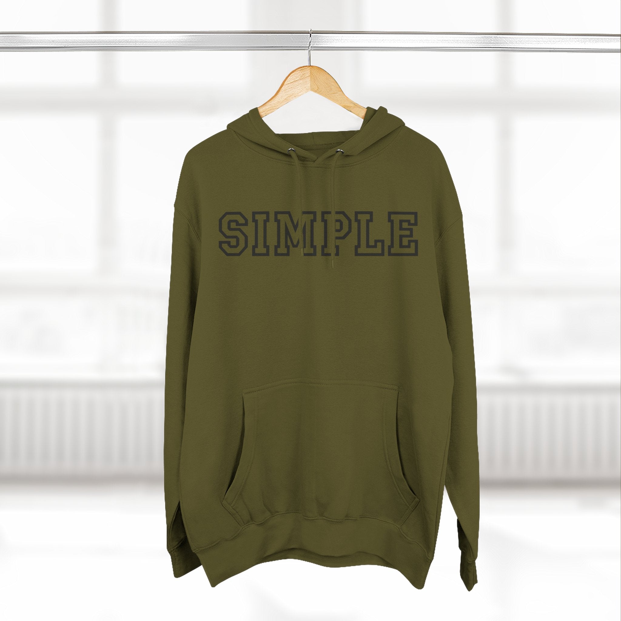 Simple print hoodie