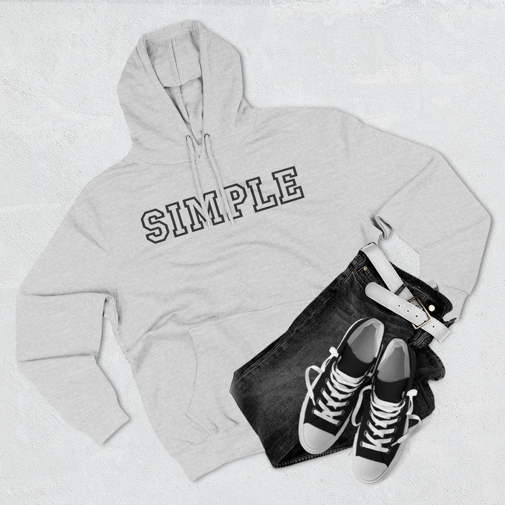 Simple print hoodie