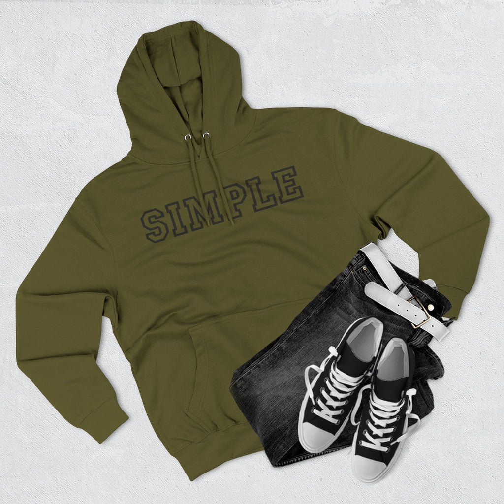 Simple print hoodie