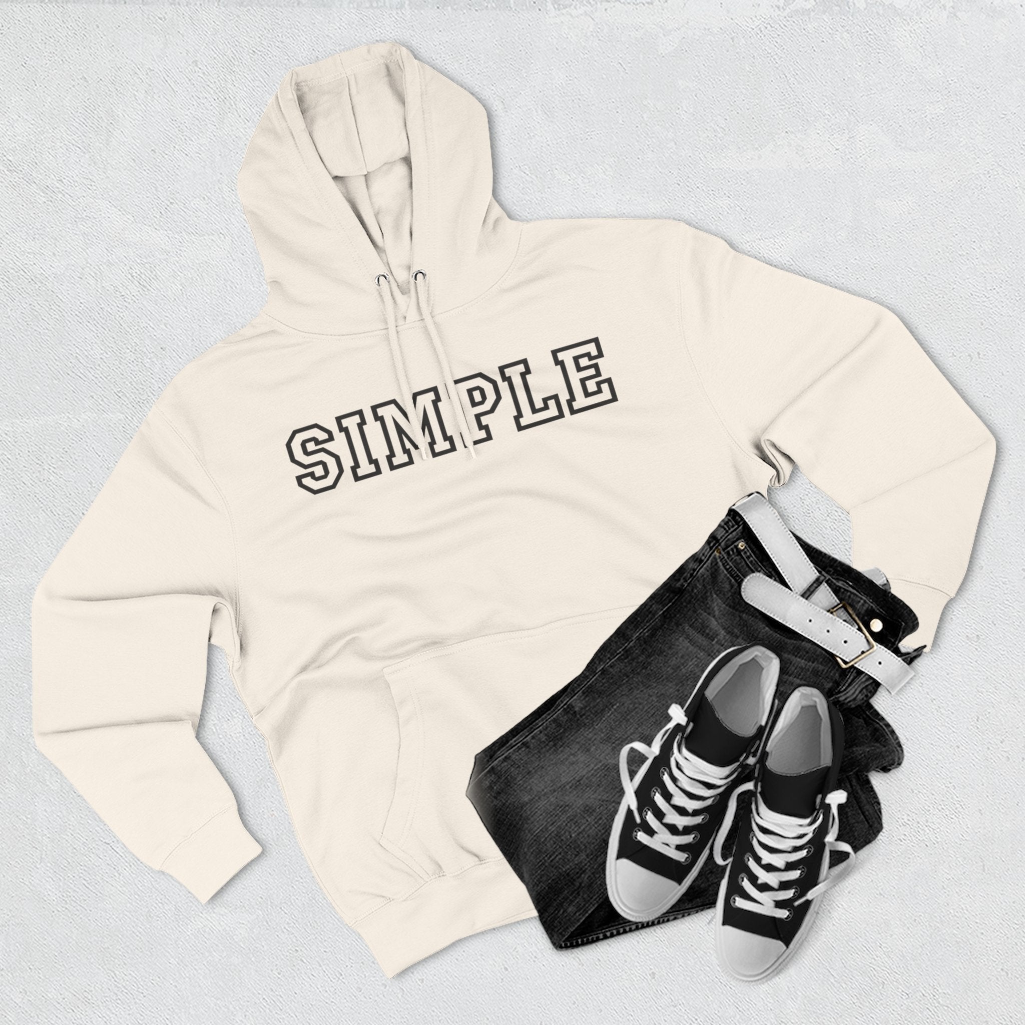 Simple print hoodie