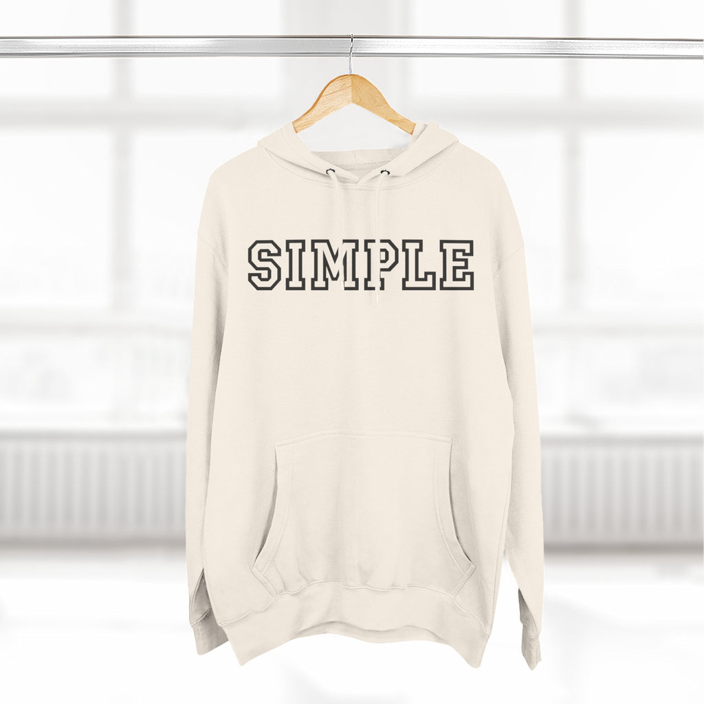 Simple print hoodie