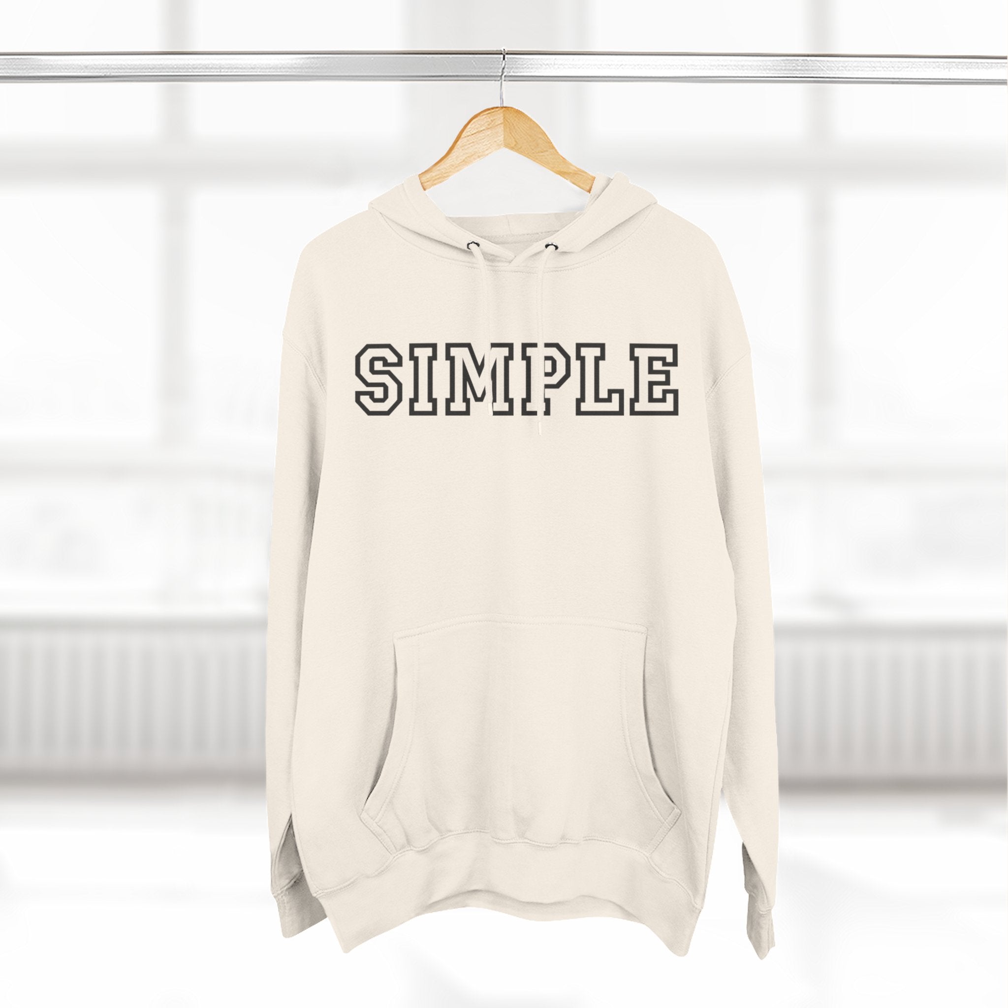 Simple print hoodie