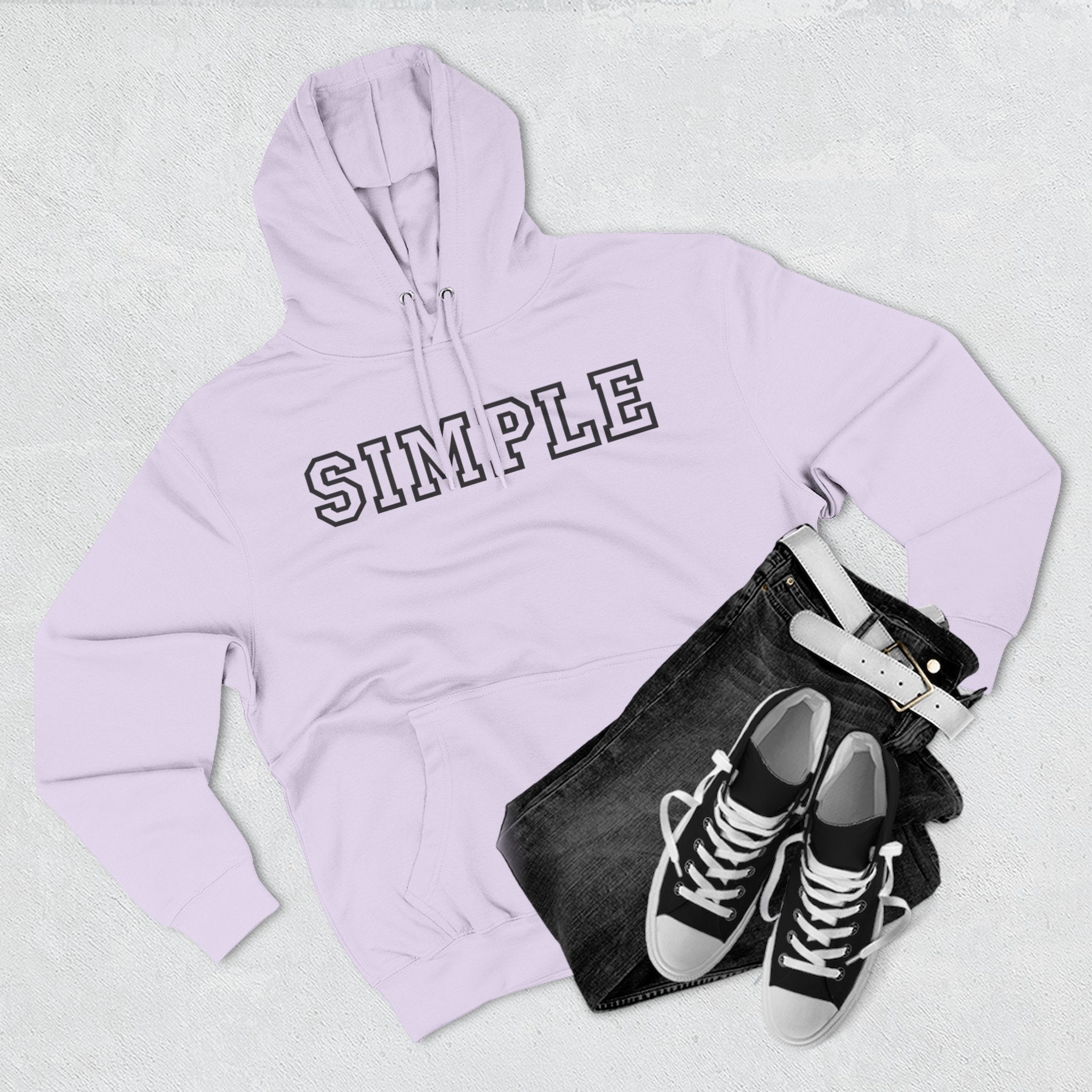 Simple print hoodie