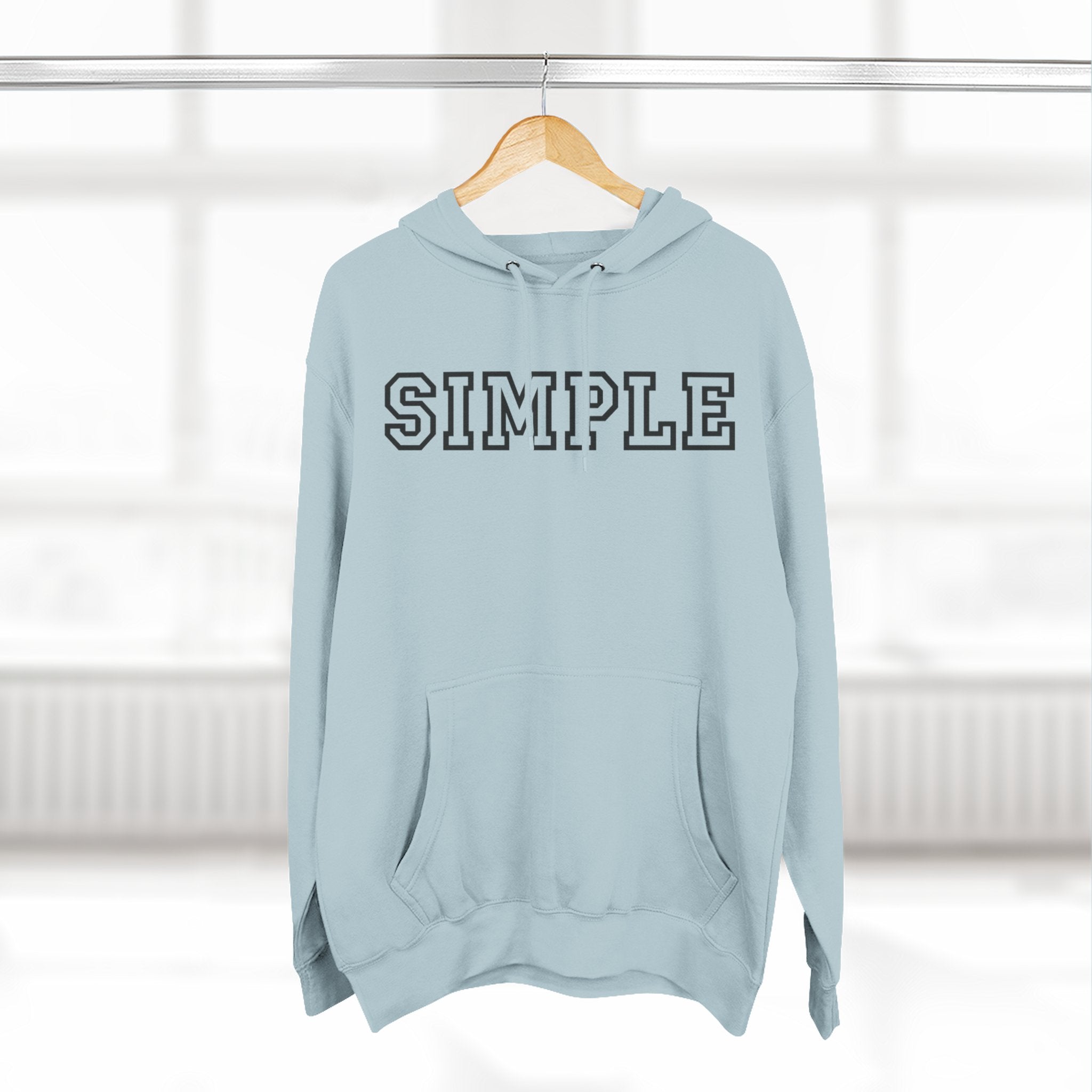 Simple print hoodie
