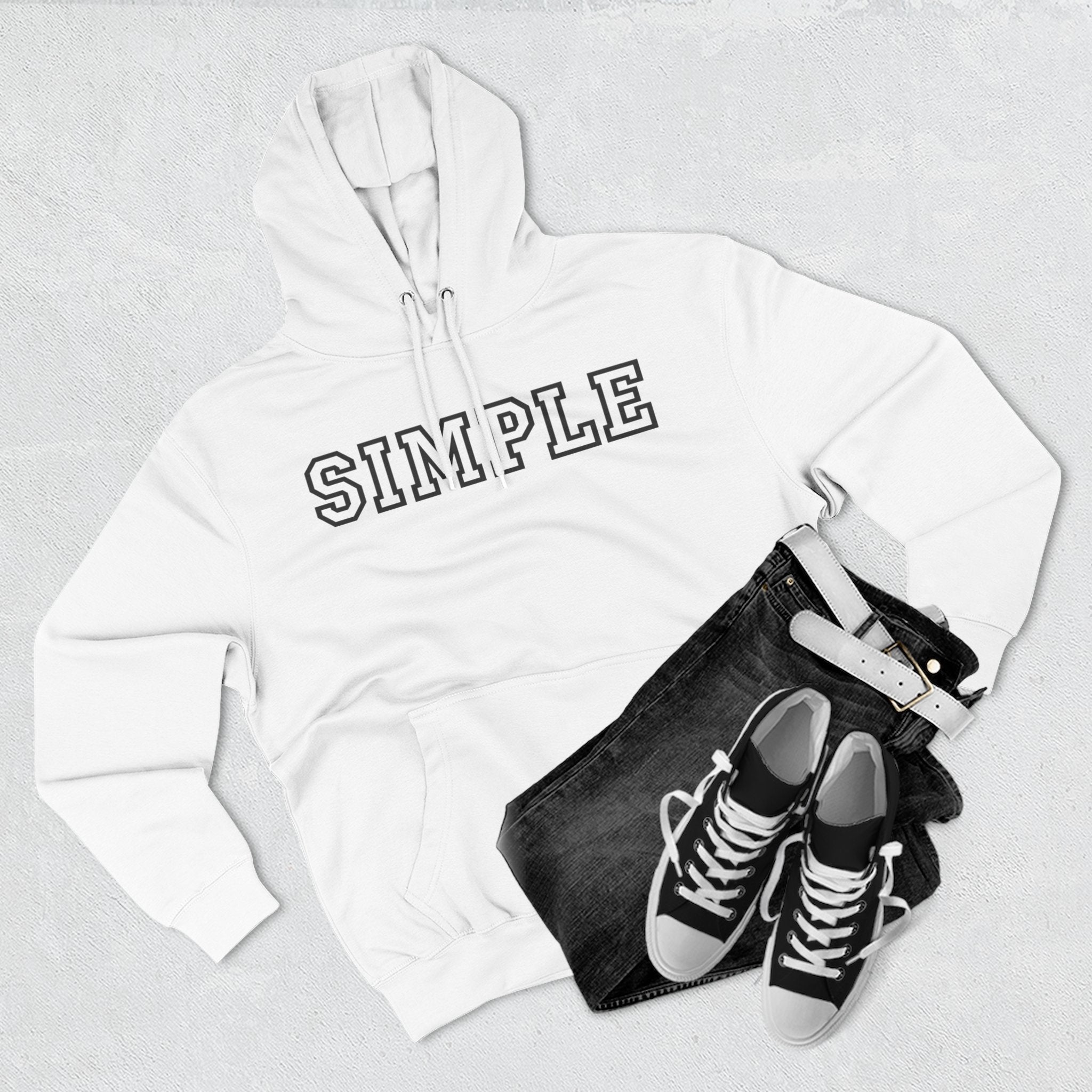 Simple print hoodie