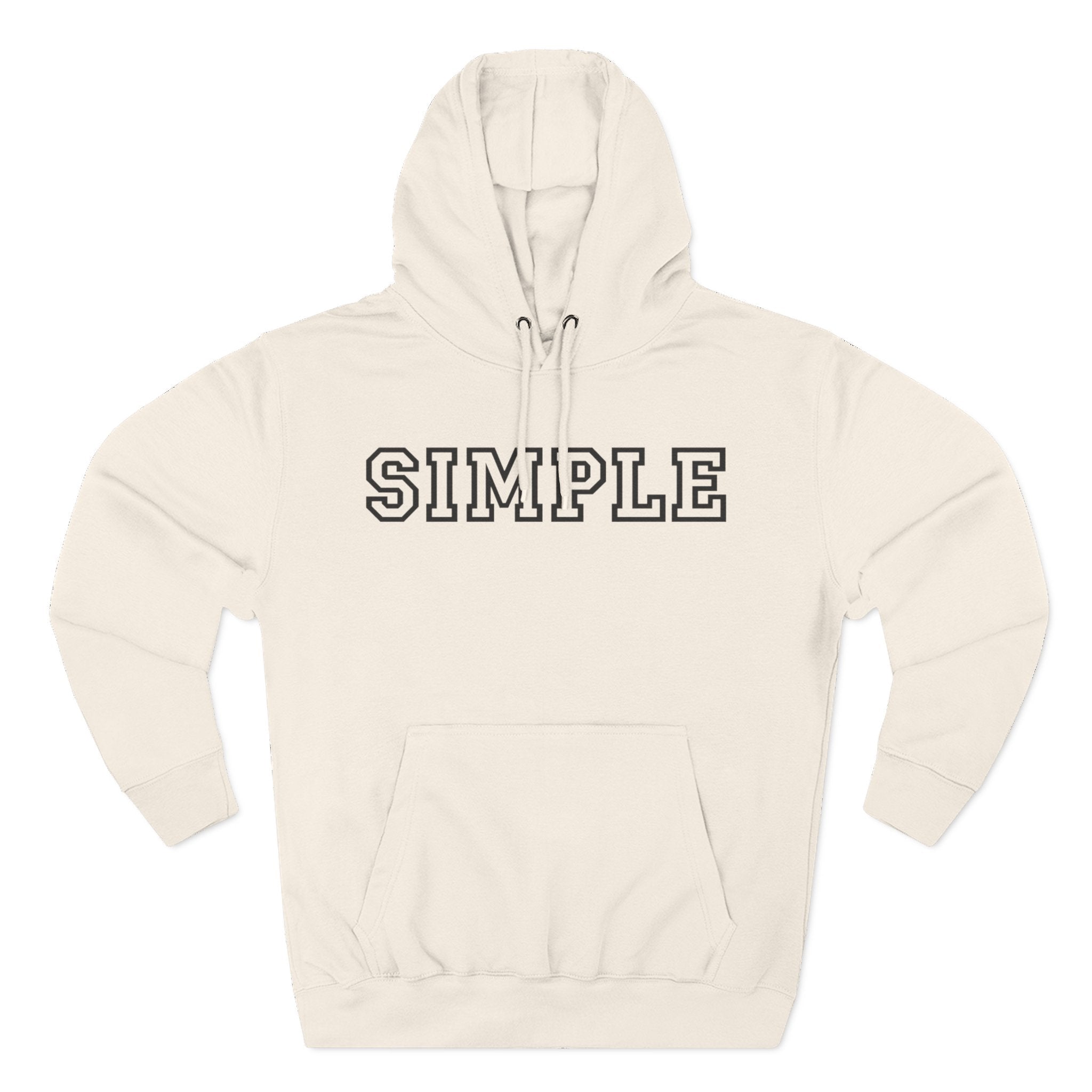 Simple print hoodie