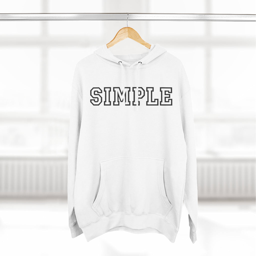 Simple print hoodie