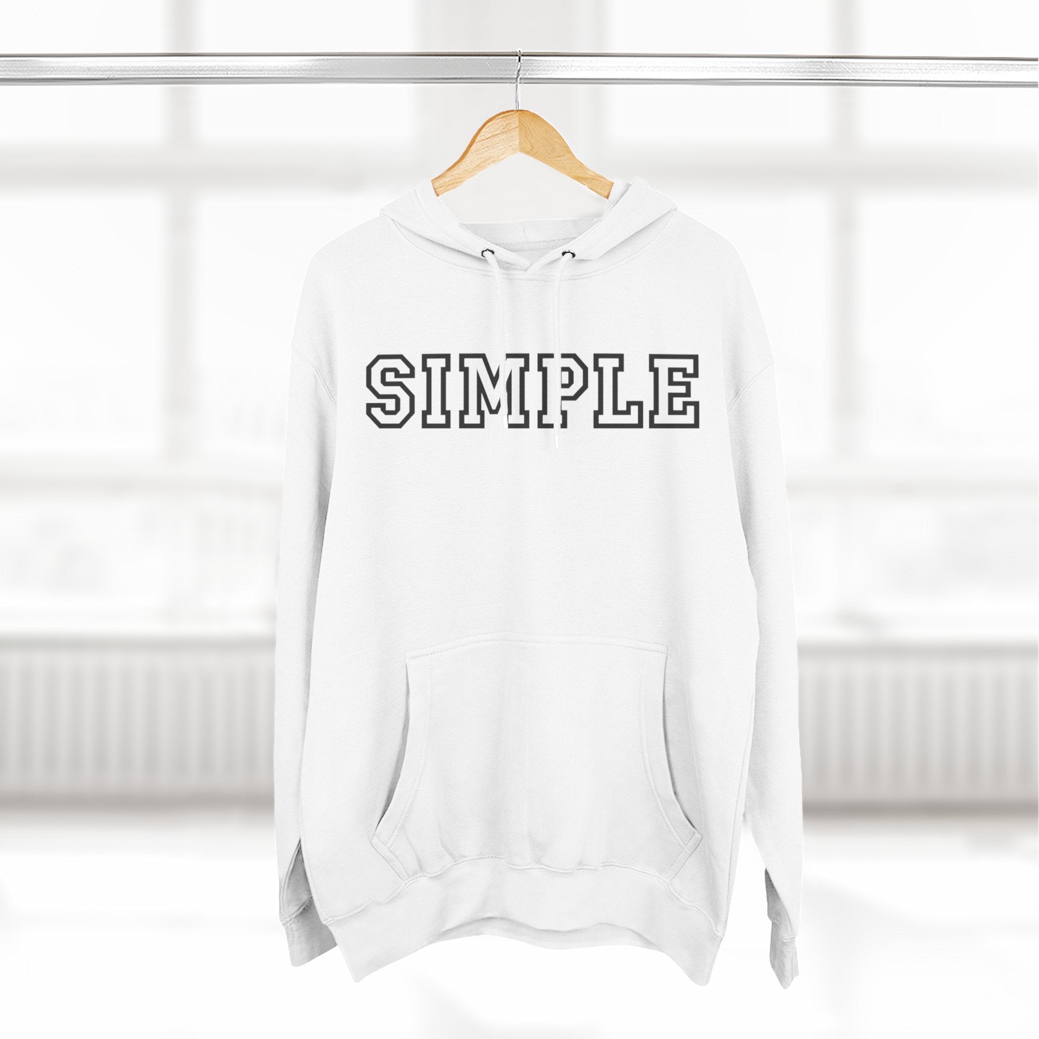 Simple print hoodie