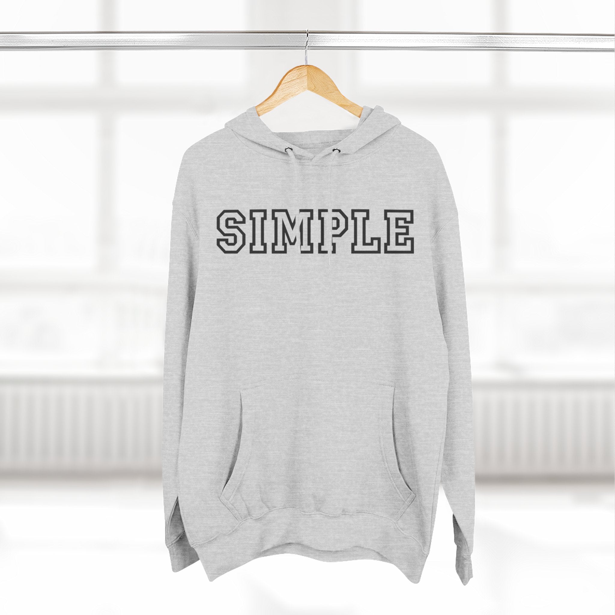 Simple print hoodie