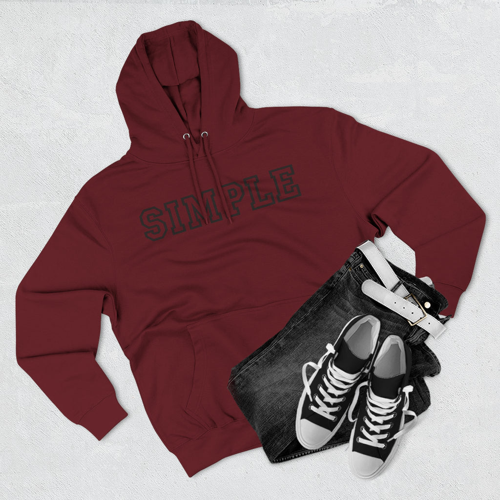 Simple print hoodie