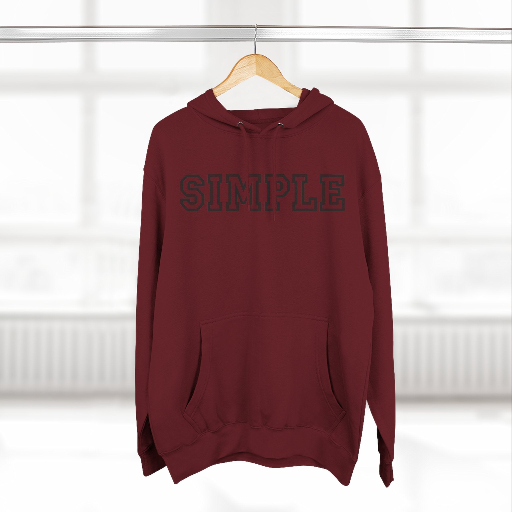 Simple print hoodie