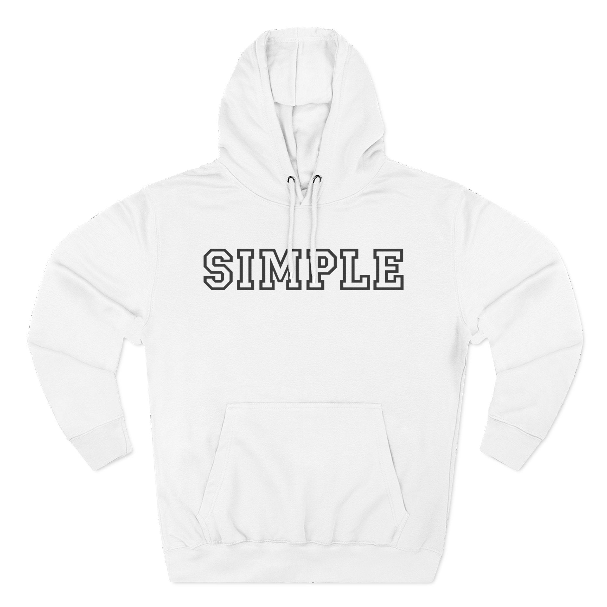 Simple print hoodie