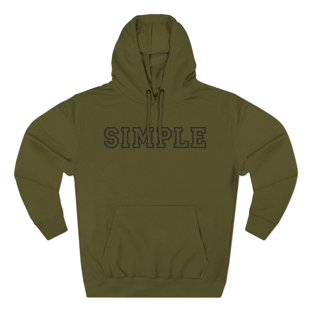 Simple print hoodie